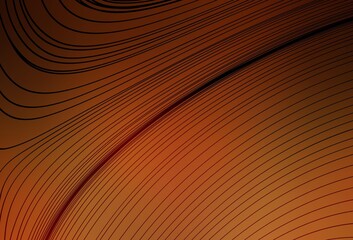 Dark Orange vector pattern with bent lines.