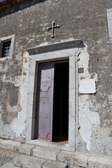 Taormina - Porta di ingresso del Santuario della Madonna della Rocca