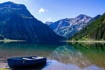 Obraz premium Vilsalpsee Alpen Spiegelung Tannheimer Tal 
