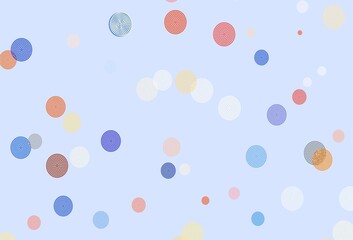 Light Orange vector background with xmas snowflakes.