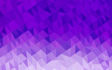 Obraz premium Light Purple vector triangle mosaic cover. Colorful illustration in abstract style with gradient. The best triangular design for your business.