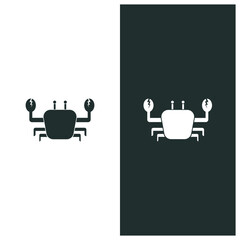 Square Bicolor Crab Icon