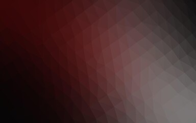 Dark Blue, Red vector abstract polygonal cover. Triangular geometric sample with gradient.  The best triangular design for your business.