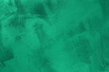 Trendy mint colored low contrast Concrete textured background with roughness and irregularities to your design or product. 2021 color trend concept. Urban modern design. Home decor. 