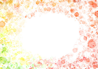 虹色グラデーションのフレーム　バブル　キラキラ
タイトル変更