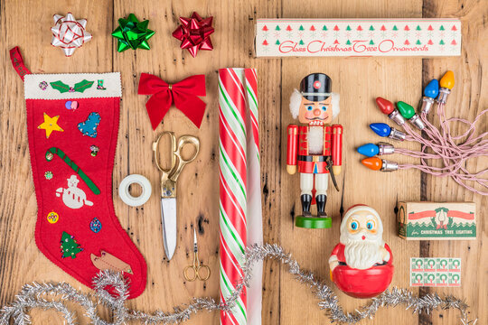 Collection of Christmas Season Ornaments and Decorations