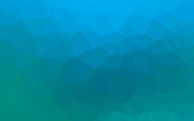 Light BLUE vector abstract polygonal cover. Brand new colorful illustration in with gradient. Completely new design for your business.