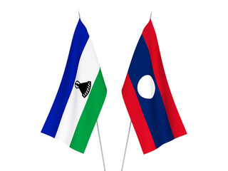 Laos and Lesotho flags