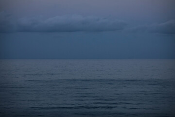 Moody landscape with the Black Sea just before night settles in.