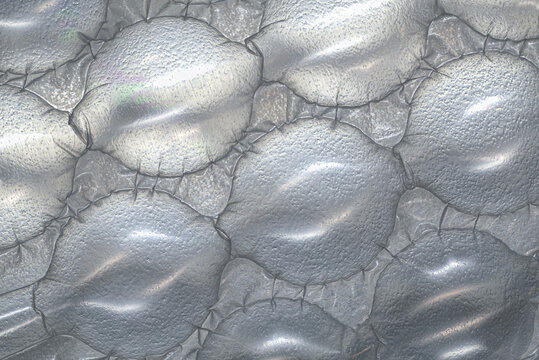 Macro photograph of patterns and textures in bubblewrap