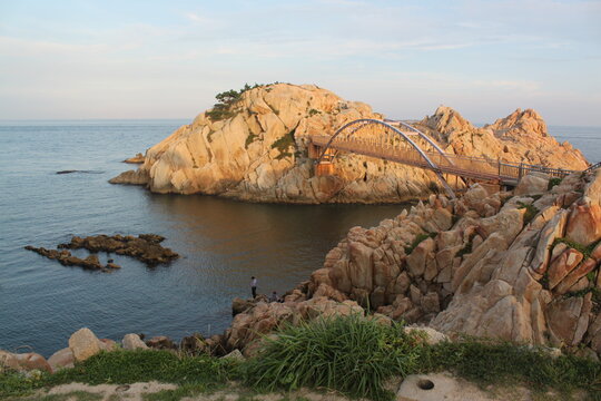 Rocky Coastline on Ocean