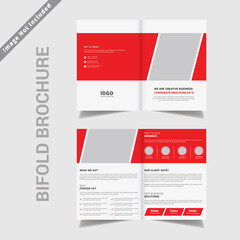 Corporate Business Bifold Brochure Template