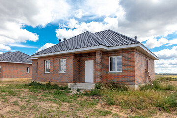 New brick cottage in the village