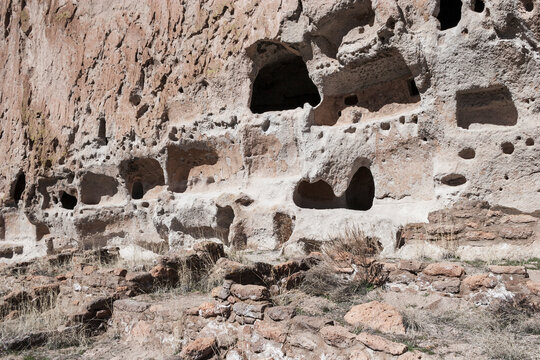 Cliff dwellings at Bandelier National Monument, New Mexico