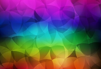 Dark Multicolor vector gradient triangles pattern.