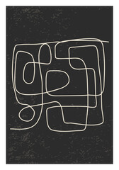 Trendy abstract aesthetic creative minimalist artistic hand drawn composition