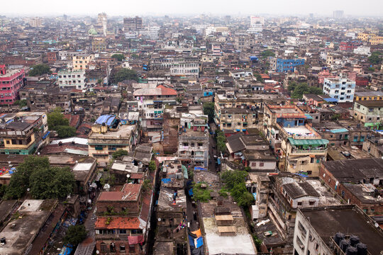Top view of an old city