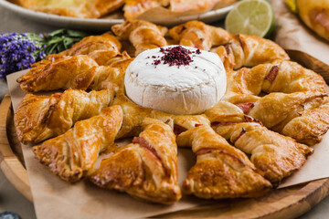 assortment of Caucasian bread khachapuri and pasties