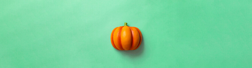 Pumpkin on color background. Halloween, harvest, etc.　カラー背景上のカボチャ。ハロウィン、収穫など