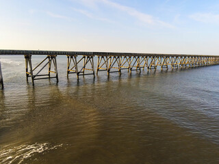 Obraz premium Steetley Pier over the sea