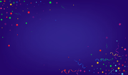 Multi colored Circles Abstract Vector Blue 