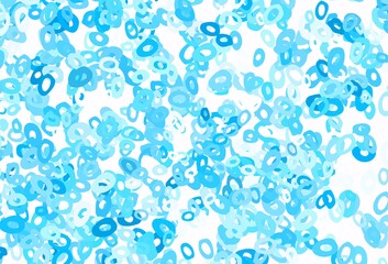 Light Green, Red vector template with circles.