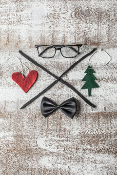 Hipster christmas decoration.