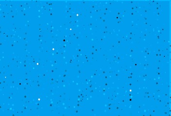 Light BLUE vector cover in polygonal style with circles.