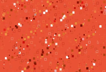 Light Red, Yellow vector cover with polygonal style.