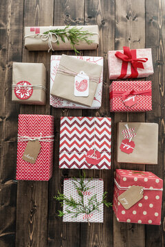 Holiday Gift Wrapping Background