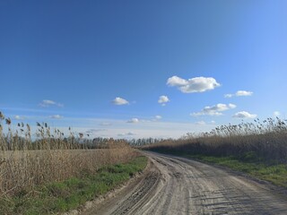 the road and the sky
