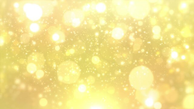 パーティクル キラキラ 背景 ゴールド 黄金色 ループ
