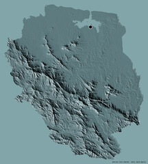 Nord-Est, department of Haiti, on solid. Administrative