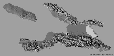 Ouest, department of Haiti, on solid. Bilevel