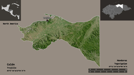 Colon, department of Honduras,. Previews. Satellite