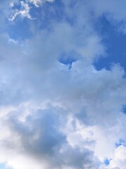 blue sky with clouds