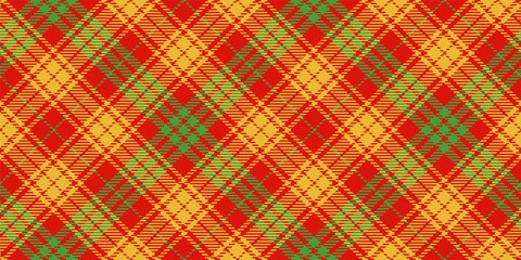 yellow and green on red tartan traditional clan ornament repeatable pattern, textile texture from plaid, tablecloths, shirts, clothes, dresses, bedding, blankets