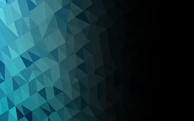 Light BLUE vector polygon abstract background. Colorful abstract illustration with gradient. Completely new template for your business design.