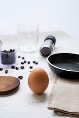 Brake fast Table Equipment Cooking  Egg Coffee Pan 
Spatula