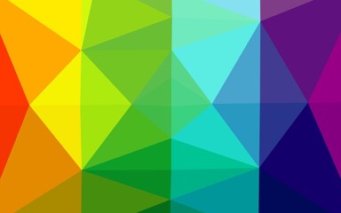 Fototapeta na wymiar Light Multicolor, Rainbow vector low poly layout. Colorful illustration in abstract style with gradient. Textured pattern for background.