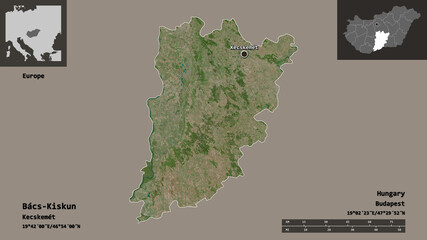 Bacs-Kiskun, county of Hungary,. Previews. Satellite