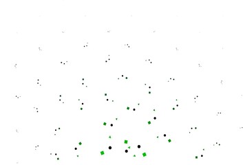 Light Green vector texture in poly style with circles, cubes.