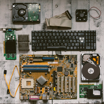 Broken Computer Parts