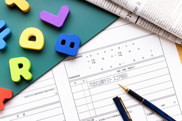 履歴書　ビジネスイメージ　英語力