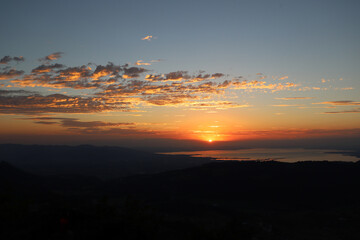 Sonnenuntergang über dem Bodensee