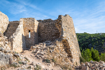Fototapeta na wymiar Fortress on the hill near Skradin town in Croatia