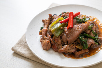 Stir-Fried Black Pepper with Duck
