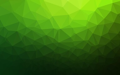 Light Green vector blurry triangle texture. An elegant bright illustration with gradient. Template for a cell phone background.