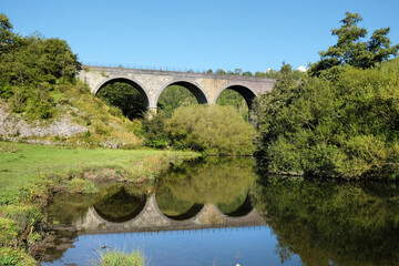 Headstone viaduct, crossing Monsal Dale and the River Wye,  Peak District, Derbyshire