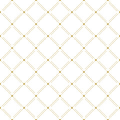 Geometric dotted pattern. Seamless abstract modern dotted golden texture for wallpapers and backgrounds
